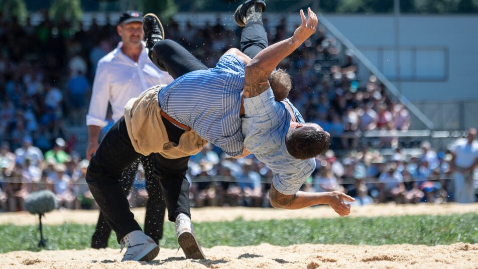 Der Gaiser Michael Bless (rechts) musste sich einzig dem Innerschweizer Joel Ambühl geschlagen geben.