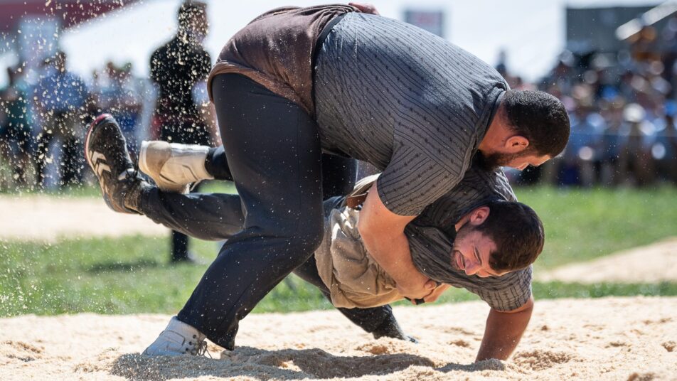Reto Koch (unten) aus Gonten lieferte einen starken Wettkampf ab.